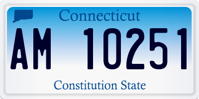 CT license plate AM10251