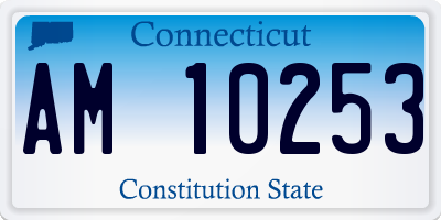 CT license plate AM10253