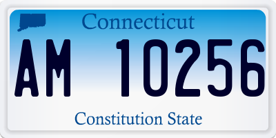 CT license plate AM10256
