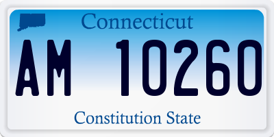CT license plate AM10260