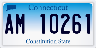 CT license plate AM10261