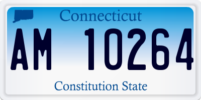 CT license plate AM10264
