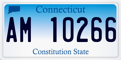 CT license plate AM10266