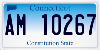 CT license plate AM10267