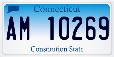 CT license plate AM10269