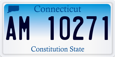 CT license plate AM10271