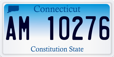 CT license plate AM10276