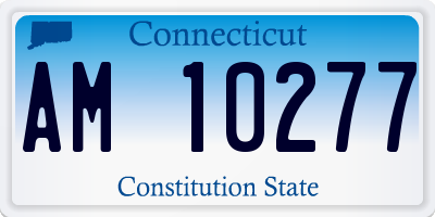 CT license plate AM10277