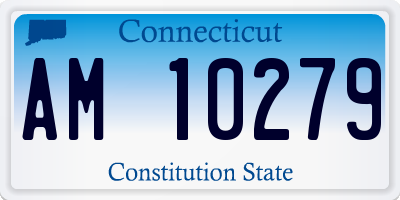 CT license plate AM10279