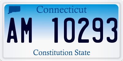 CT license plate AM10293