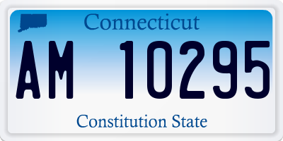 CT license plate AM10295