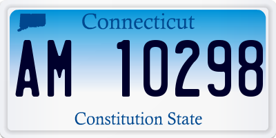 CT license plate AM10298