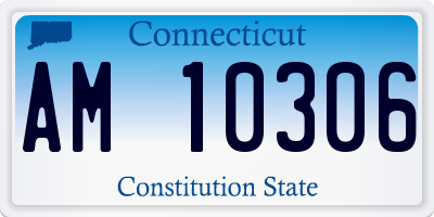 CT license plate AM10306