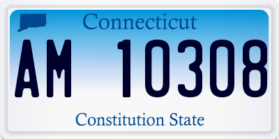 CT license plate AM10308