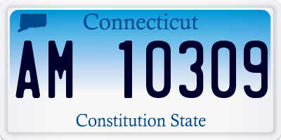 CT license plate AM10309