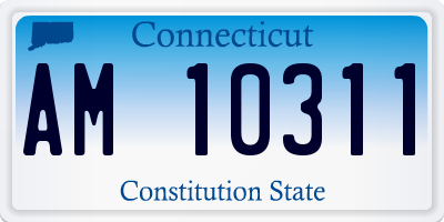 CT license plate AM10311