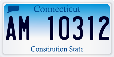 CT license plate AM10312