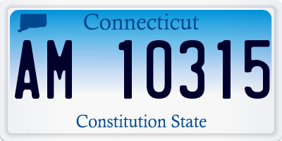 CT license plate AM10315