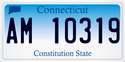 CT license plate AM10319