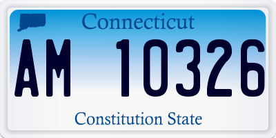 CT license plate AM10326