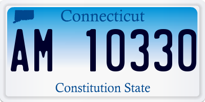 CT license plate AM10330