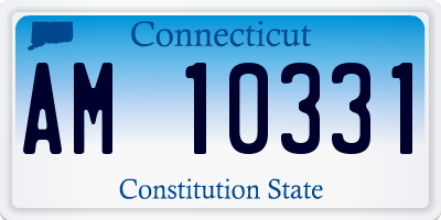 CT license plate AM10331