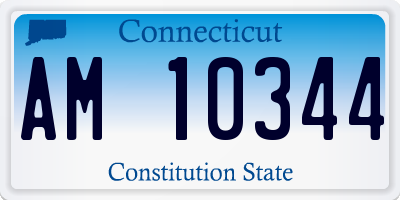 CT license plate AM10344