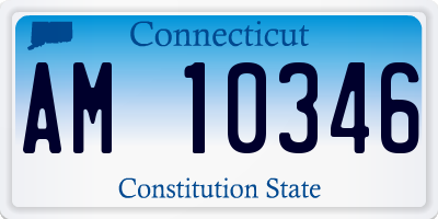 CT license plate AM10346