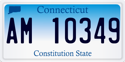 CT license plate AM10349
