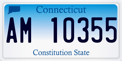 CT license plate AM10355