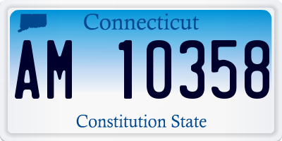 CT license plate AM10358
