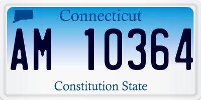 CT license plate AM10364