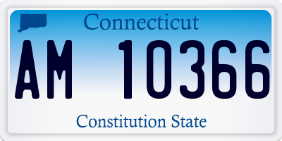 CT license plate AM10366