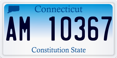 CT license plate AM10367
