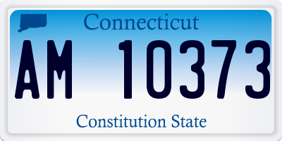 CT license plate AM10373