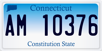 CT license plate AM10376