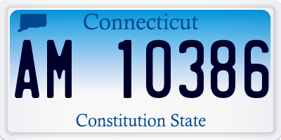 CT license plate AM10386