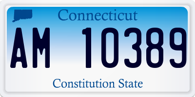 CT license plate AM10389
