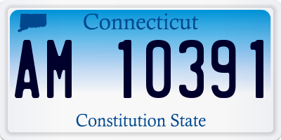 CT license plate AM10391