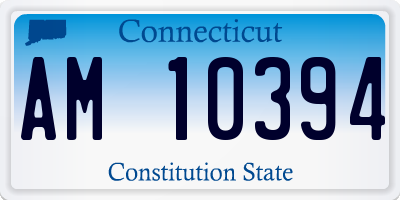 CT license plate AM10394