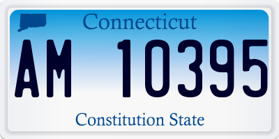 CT license plate AM10395