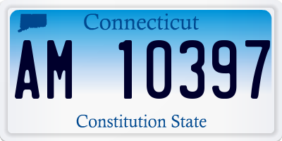 CT license plate AM10397