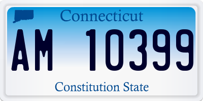 CT license plate AM10399
