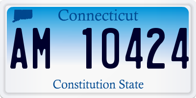 CT license plate AM10424