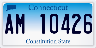 CT license plate AM10426