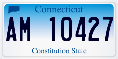 CT license plate AM10427