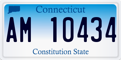 CT license plate AM10434