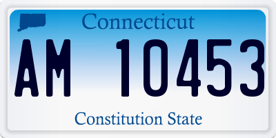 CT license plate AM10453
