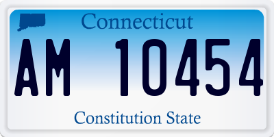 CT license plate AM10454