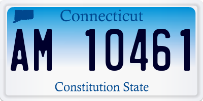 CT license plate AM10461